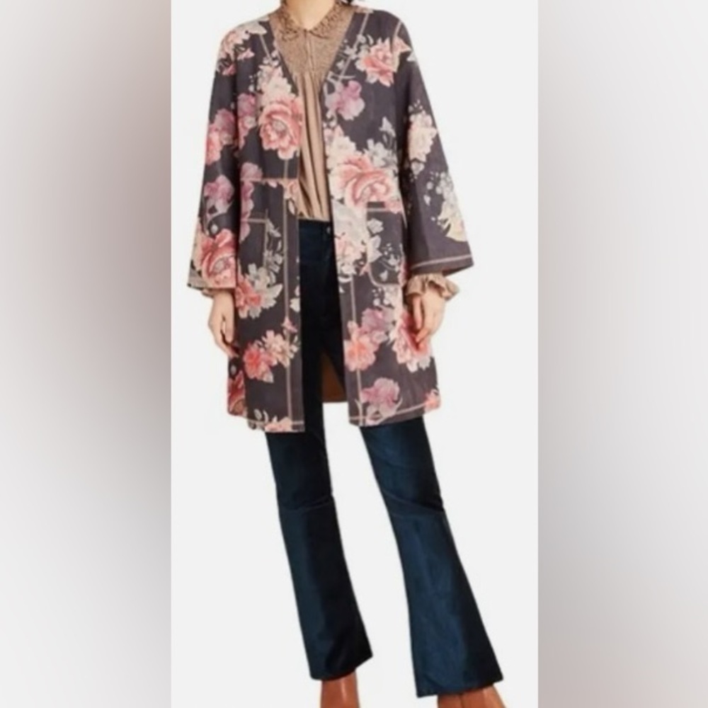 Anthropologie Solitare Sueded Kimono Jacket